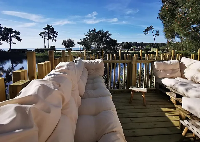 Le Bungalow Du Ferret - Mobil Home Premium Avec Vue Bassin D'Arcachon Claouey photo