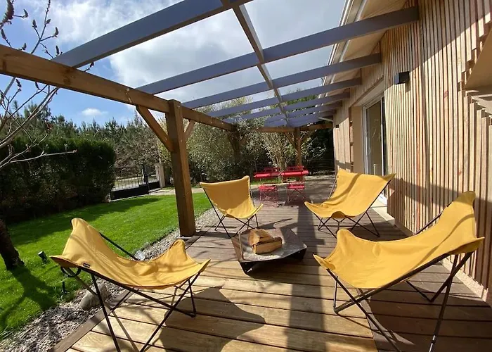 Beach House De Charme A Messanges. La Maison Bleue Messanges  photo