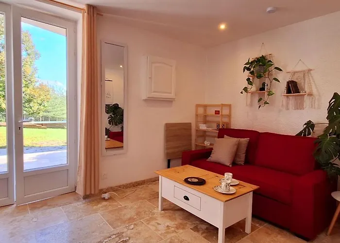 Les Gites Sur La Colline - 28 M2 One Bedroom Gite With Shared Pool Montignac-de-Lauzunの写真