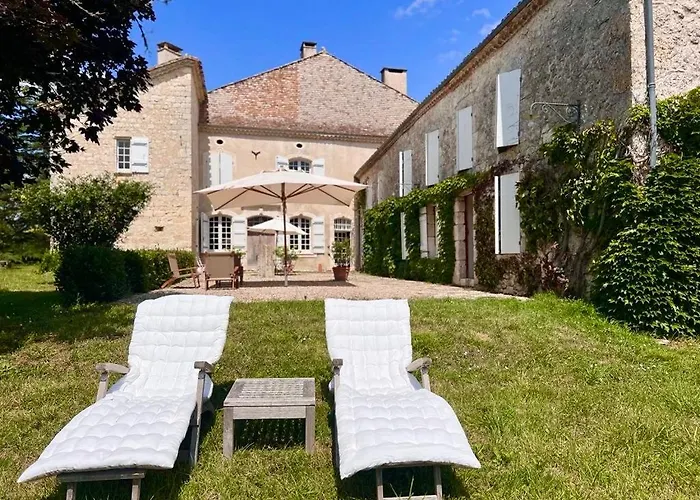 Landhuis, oneindig uitzicht, 30ha land, privé zwembad Auradou Foto