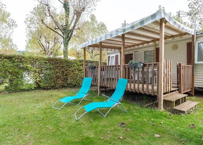 Photo de mobile-home camping de la truite Ascarat