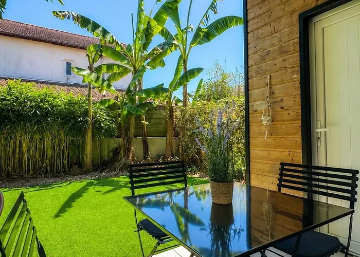 foto di Le Jardin, Jacuzzi, Terrasse, Plage à proximité Bénesse-Maremne
