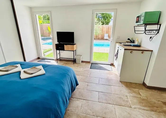 La Dolce Vita Studio Avec Piscine Eysines foto