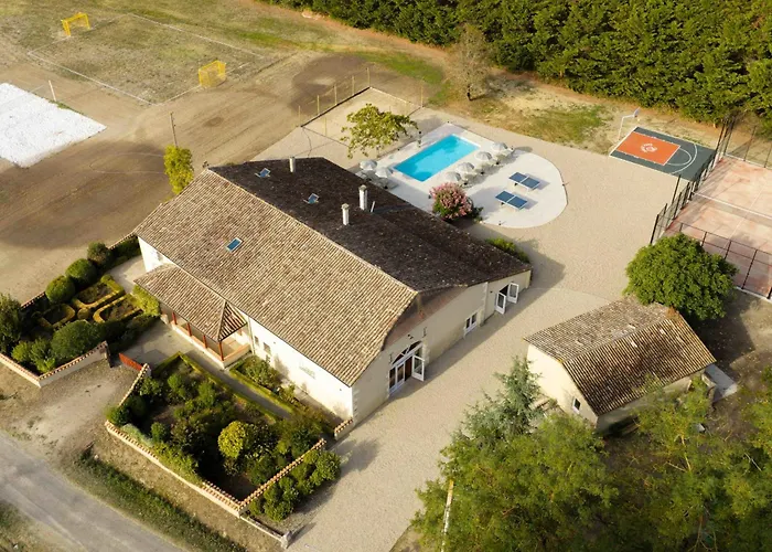Villa Housepark Duras 45 Guests Padel 2 Pools In&Out Pyrenees Views Saint-Pierre-sur-Dropt foto