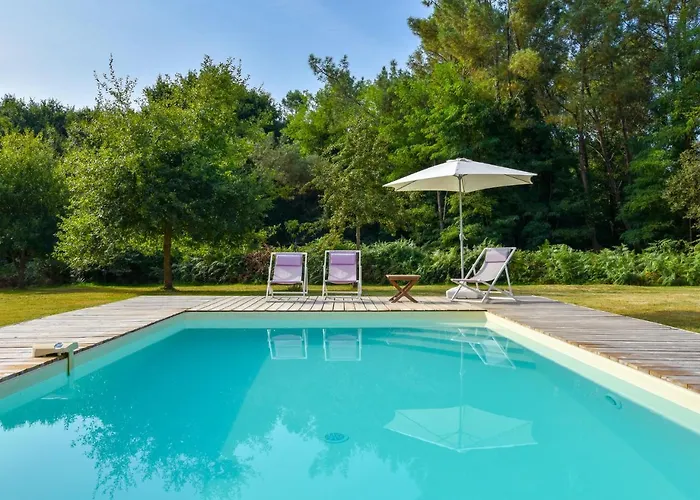 Cozy Cottage In Sainte-Eulalie-En-Born With Pool foto